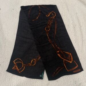 Ralph Lauren Black and Brown Scarf